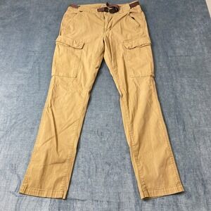 Roark Artifacts Of Adventure Campover Cargo Pants Mens 31 Beige Stretch Belted
